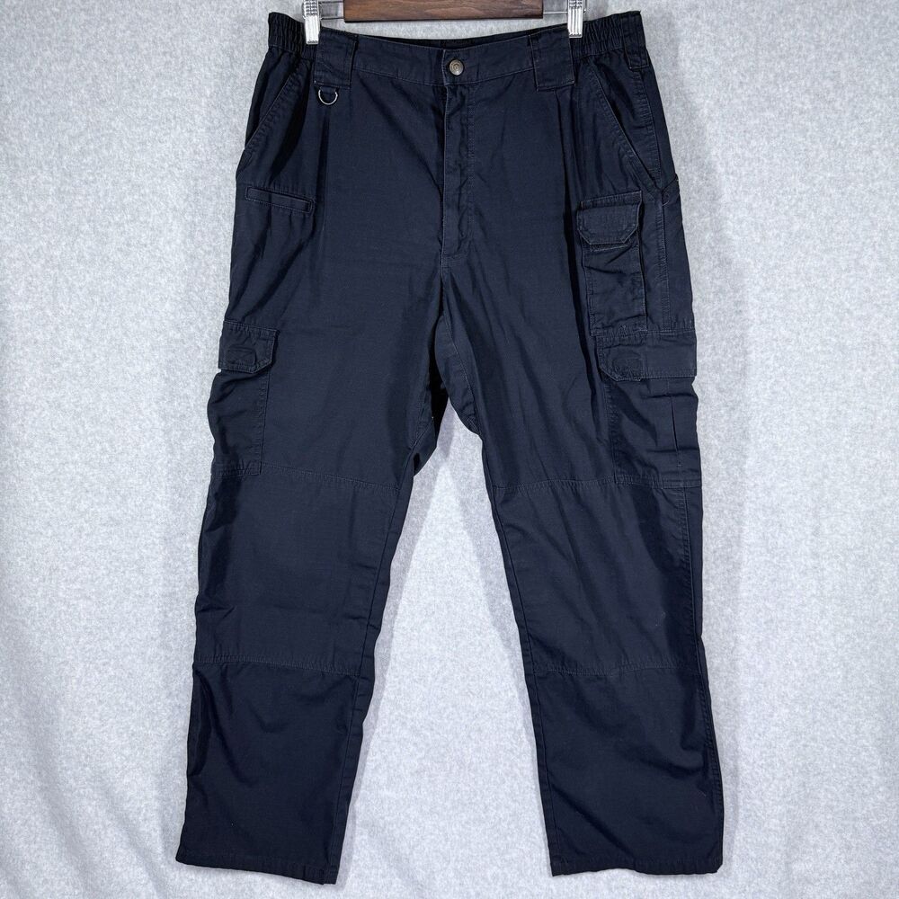 5.11 Tactical RipStop Cargo Pant Mens Sz 36x30 (Fits 34x29) Navy Taclite Utility